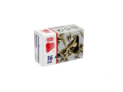nyty na obalky mosazne delka spony 16 mm