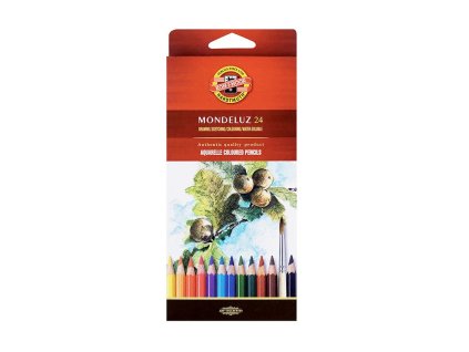 koh i noor mondeluz 3718 souprava pastelek akvarelovych 24 ks papirova krabicka