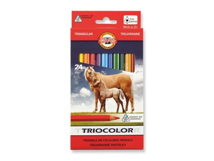 koh i noor 3144 pastelky triocolor trojhranne 24 ks