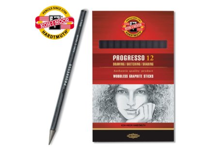 koh i noor 8911 souprava grafitovych tuzek cernych hb v laku progresso 12 ks