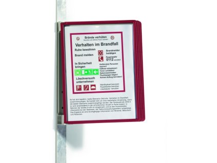 durable 5914 vario magnet wall 5 nastenny drzak s 5 ramecky cerveny