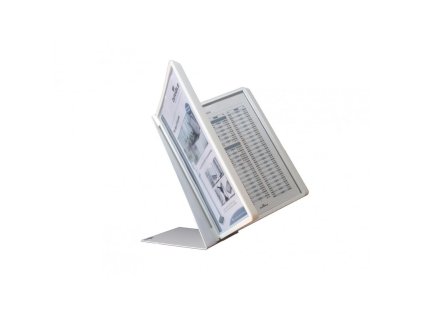 vario table 10 stolni displej a4 s 10 ramecky bily