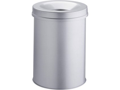 Durable 3305, kovový kulatý odpadkový koš 15 litrů, samozhášecí (Barva Černá)
