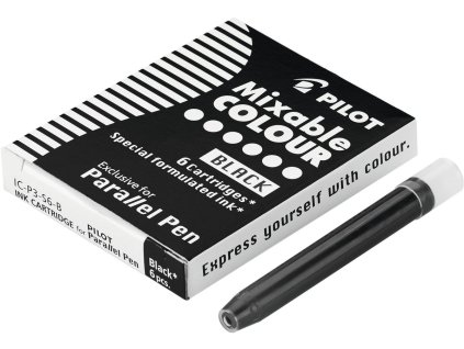 pilot patronen parallel pen schwarz 6er