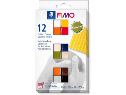 fimo soft natural sada 12 barev 25 g