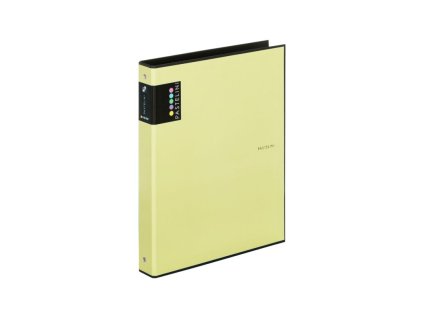 poradac a4 pastelini 4 krouzkovy zluty povrch lamino hrbet 4 cm kapacita 240 listu