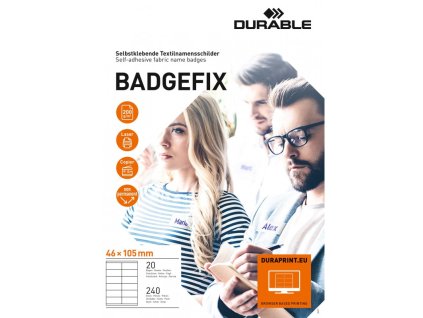durable 8363 samolepici jmenovky badgefix 46x105 mm 240 ks