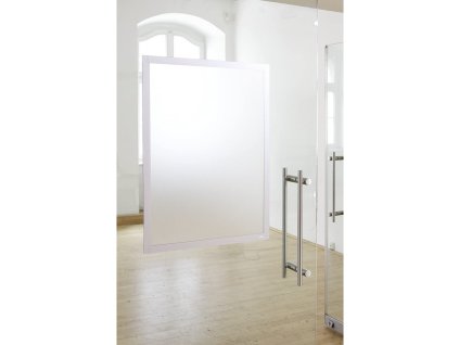 durable 5053 duraframe poster samolepici informacni ramecek format a2 stribrny