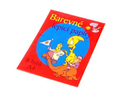 skolni barevne lepici papiry 8 listu format a4