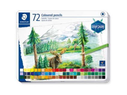 staedtler 146c design journey sestihranne pastelky sada 72 ks v kovove kazete