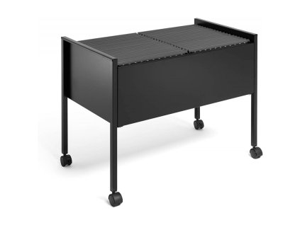 Durable 3082, ECONOMY DUO Pojízdná kartotéka pro 100 ks závěsných desek (Barva Černá)