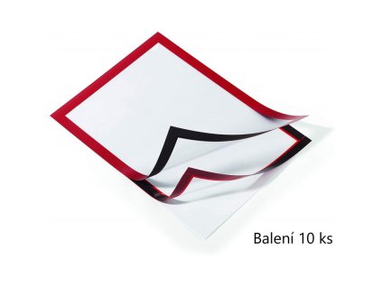 durable 4882 samolepici inforamecek duraframe a4 cerveny bulk baleni 10 ks