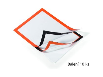 durable 4882 samolepici inforamecek duraframe a4 oranzovy bulk baleni 10 ks