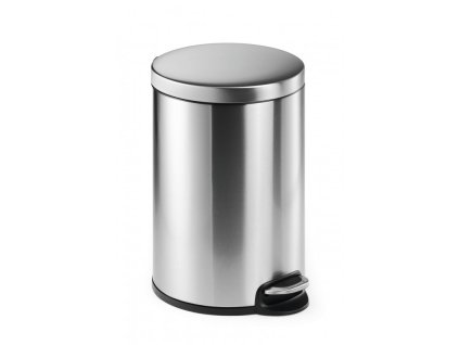 durable 3401 nerezovy naslapny odpadkovy kos kulaty obsah 12 litru s pedalem
