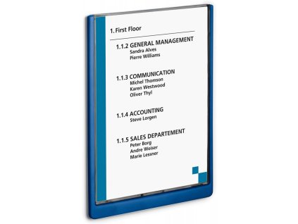 durable 4867 orientacni stitek click sign a4 modra