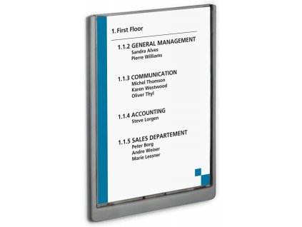 durable 4867 orientacni stitek click sign 210x297 mm a4 grafitove seda
