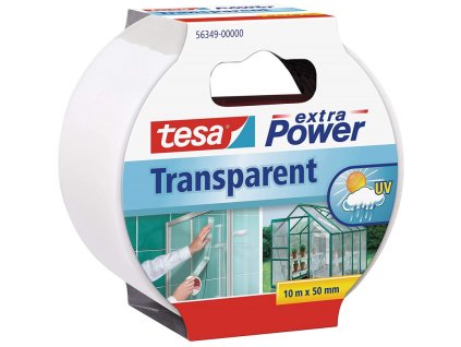 tesa extra power 56349 lepici paska transparentni zpevnena textilem 48 mm x 10 m