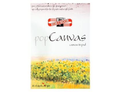 maltuch block a3 pop canvas 10 blatt 280 g m leinwand fuer oel und acrylfarben