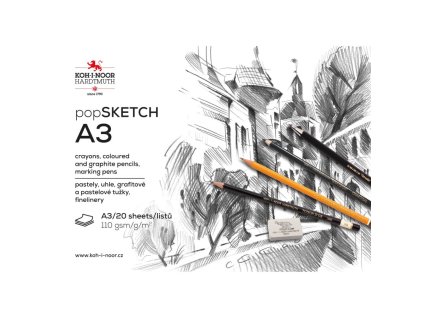 sketchblock a3 skizzenblock pop sketch 20 blatt weiss 110 g m