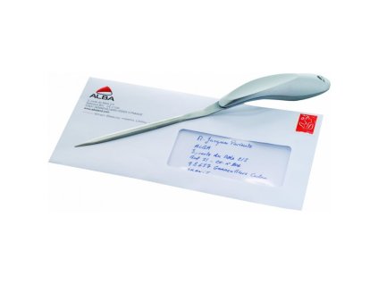 otevirac obalek alba s ergonomickou rukojeti nuz na dopisy zakrivena cepel