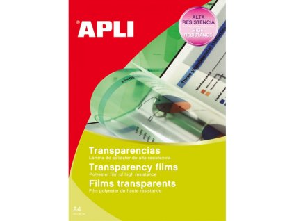 apli folie pro zpetne projektory rucne popisovatelna a4 100 listu
