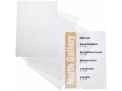 durable 4834 nahradni stitky pro tabule na dvere crystal sign 210x210 mm 10 ks stitku