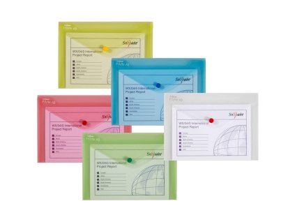 snopake polyfile classic obalka s drukem a5 pp pruhledna psanicko mix barev 5ks