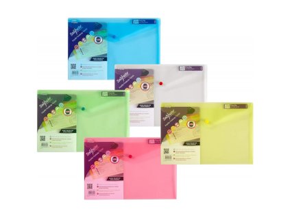 snopake polyfile classic obalka s drukem a4 pp pruhledna psanicko mix barev 5ks