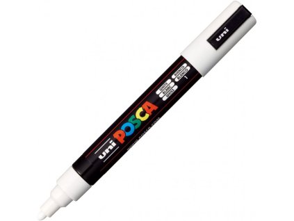 akrylovy popisovac posca pc 5m bila 25 mm uni kulaty stredni hrot
