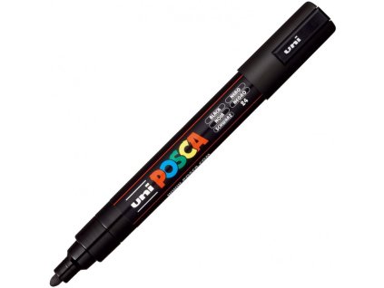 akrylovy popisovac posca pc 5m cerna 25 mm uni kulaty stredni hrot