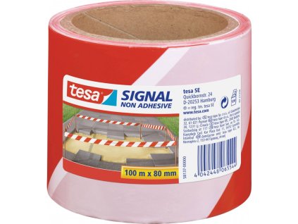 tesa 58137 barierova vystrazna paska nelepici cervenobila 80x100 m
