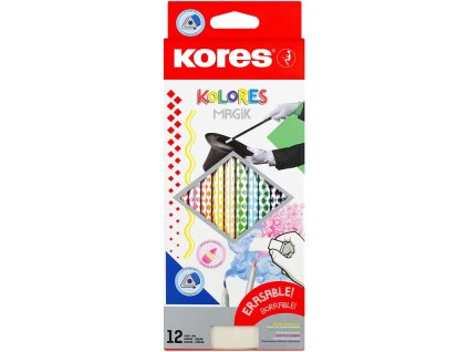 kores kolores magik pastelky trojhranne a gumovatelne sada 12 ks