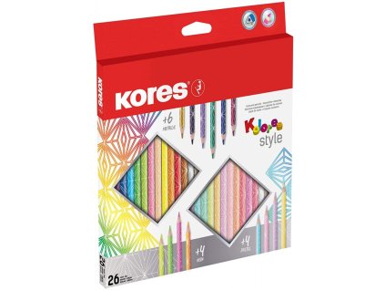 kores kolores style pastelky trojhranne sada 26 ks
