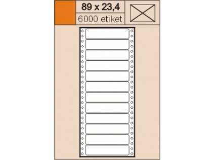 samolepici tabelacni etikety 89x234 mm jednorade 6000 etiket