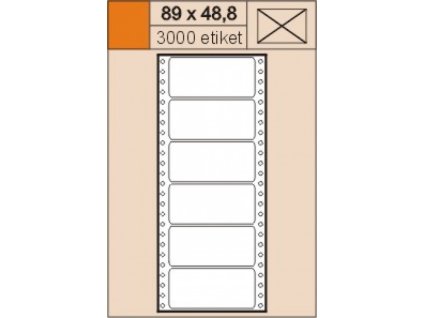 samolepici tabelacni etikety 89x488 mm jednorade 3000 etiket