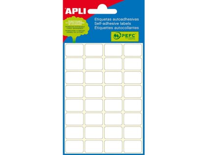 etikety apli obdelnikove bile 10x16 mm 216 etiket