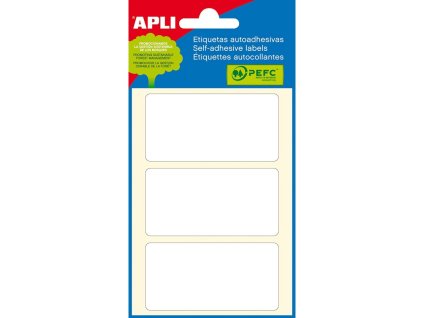 etikety apli obdelnikove bile 34x67 mm 18 etiket