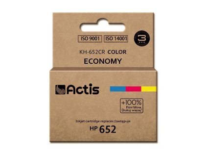 kh 652cr inkoustova cartridge actis hp f6v24ae barevna c652xl 18ml 350 str