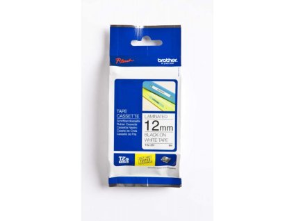 brother stitky tze 231 cerny tiskbily podklad laminovana 8m 12mm