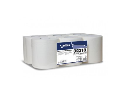 celtex maxipull smart 32318 2 vrstvy rucnik stredove odvijeni extra bily 6 roli m2