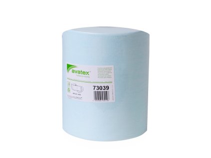 Avatex 73039, tyrkysová utěrka z netkané textilie, návin role 155 m, pro čištění, krepová struktura