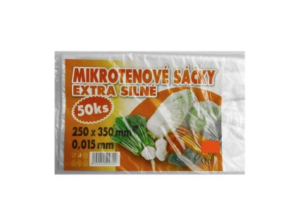 mikrotenove sacky 25x35 cm 50ks odtrhavaci v bloku extra silne