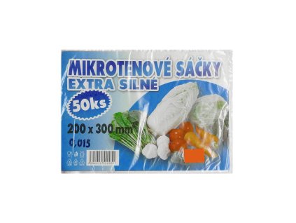 mikrotenove sacky 20x30 cm 50ks odtrhavaci v bloku extra silne
