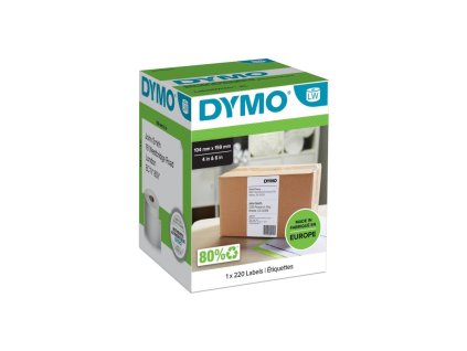 dymo lw standard permanentni adresni stitky 104x159 mm 220 ks pro 4xl