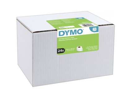 dymo lw standard permanentni adresni stitky 28x89 mm 24x130 ks value pack