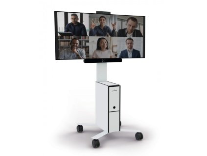 durable 3702 tv cart medialni vozik pro videokonference a prezentace