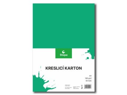 Screenshot 2025 06 25 at 08 34 29 Kreslicí karton barevný A4 180g 50 ks tmavě zelený SEVT.cz