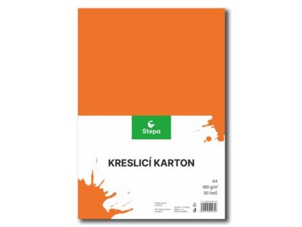 Screenshot 2025 06 25 at 08 36 02 Kreslicí karton barevný A4 180g 50 ks oranžový SEVT.cz
