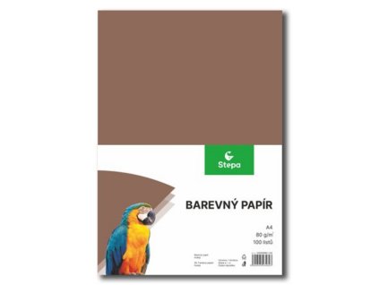 Screenshot 2025 06 25 at 08 28 11 Barevný papír A4 80 g 100 ks hnědý SEVT.cz