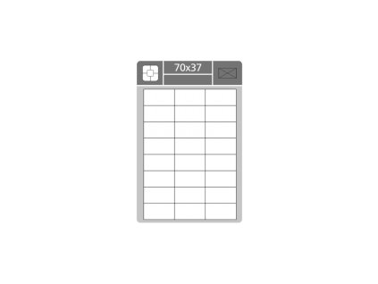 samolepici etikety bile sk label plus 70 x 37 mm 100 archu a4